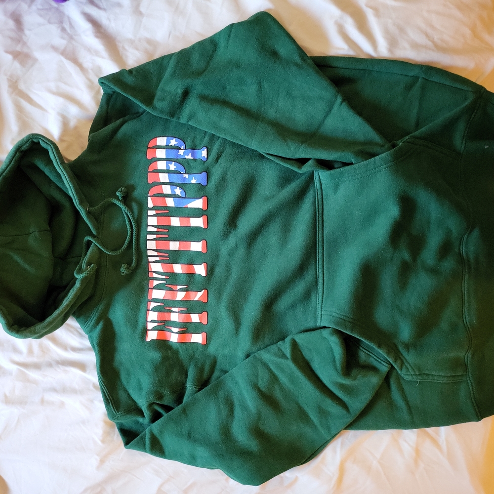 FTP - American Flag Hoodie [Green, Size M]